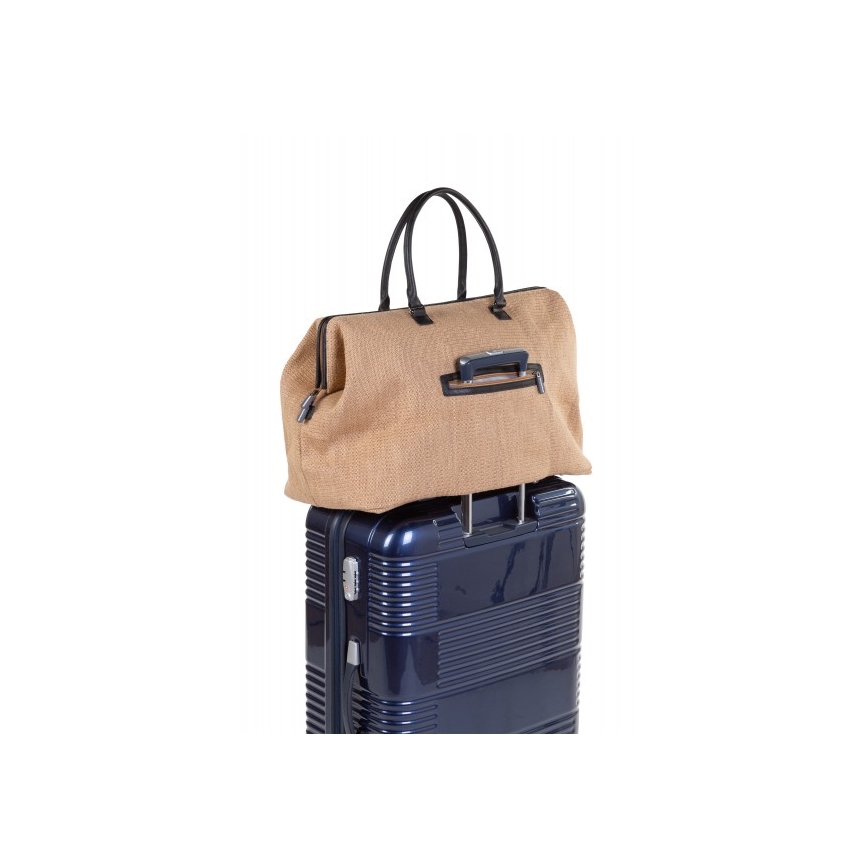 Childhome - Sac à langer MOMMY BAG RAFFIA LOOK beige