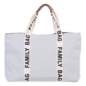 Childhome - Sac de voyage FAMILY BAG CANVAS blanc