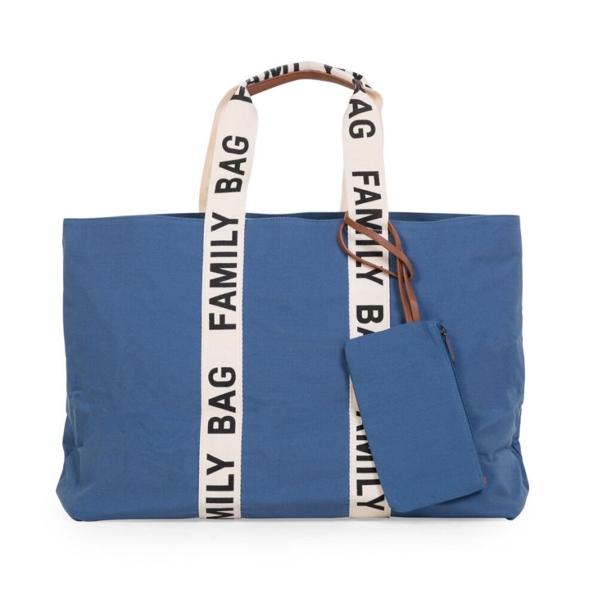 Childhome - Sac de voyage FAMILY BAG CANVAS bleu