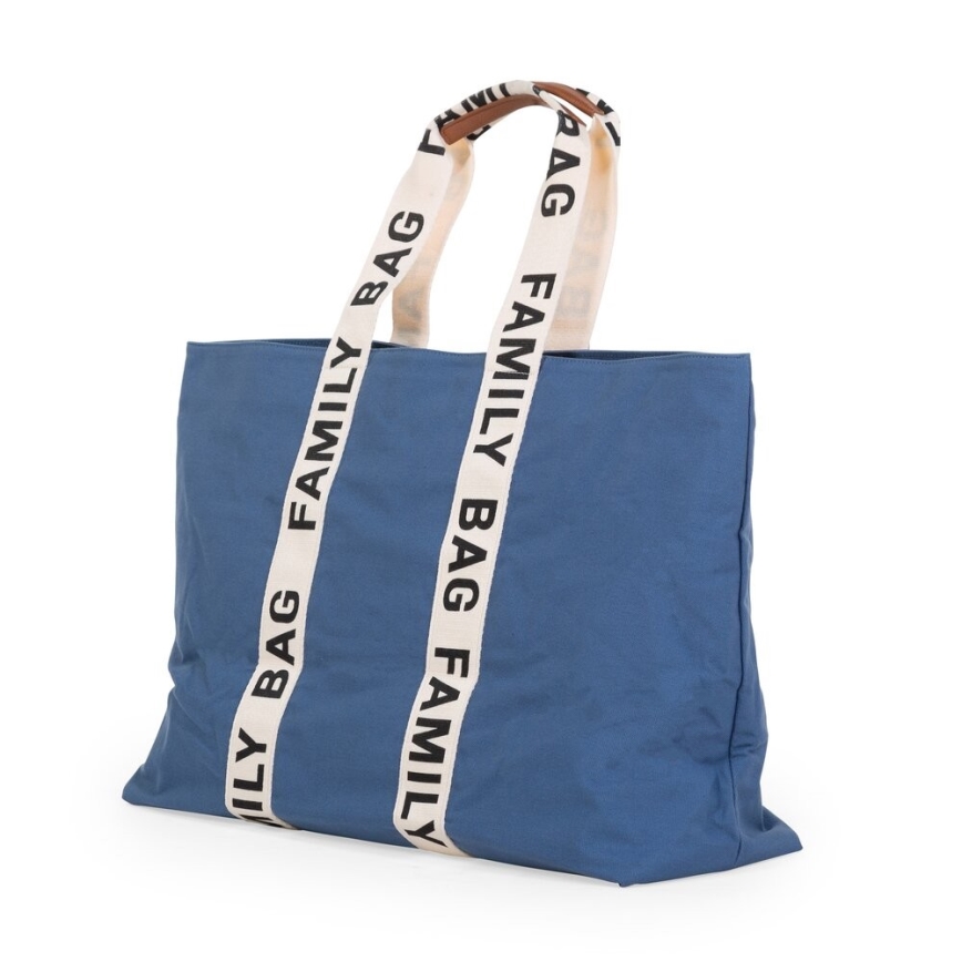 Childhome - Sac de voyage FAMILY BAG CANVAS bleu