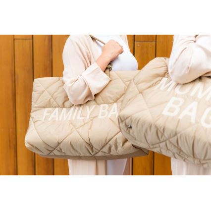 Childhome - Sac de voyage FAMILY BAG PUFFERED crème