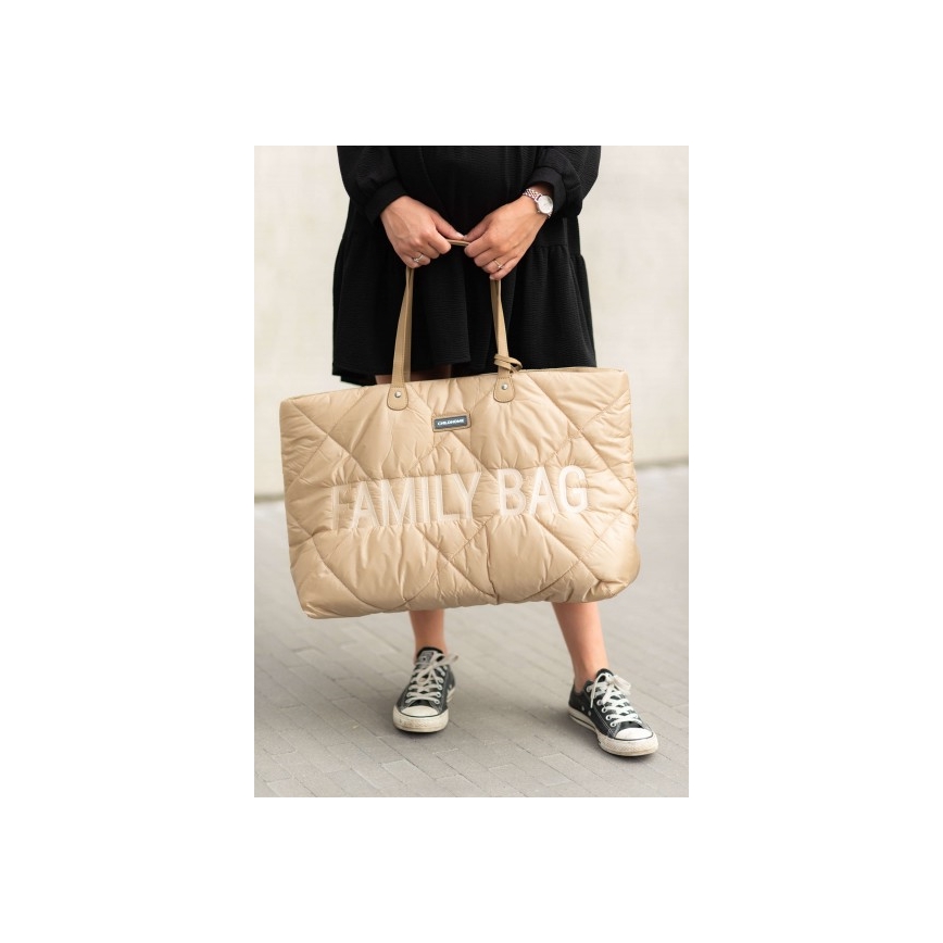 Childhome - Sac de voyage FAMILY BAG PUFFERED crème