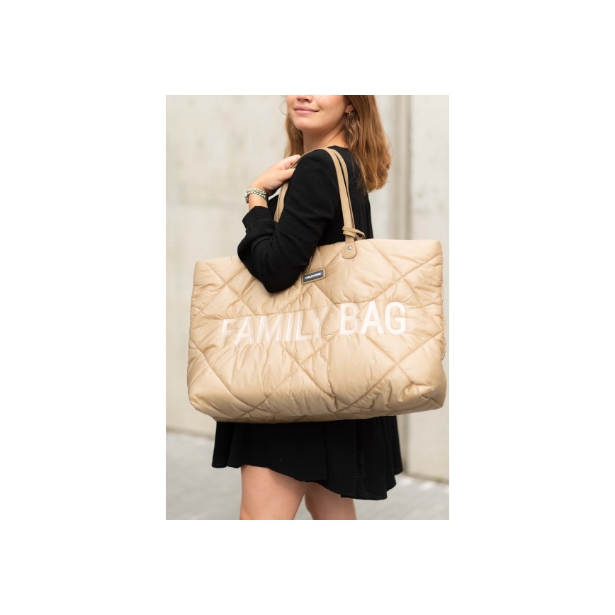 Childhome - Sac de voyage FAMILY BAG PUFFERED crème
