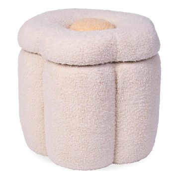 Childhome - Sgabello FIORE diametro 35 cm color crema