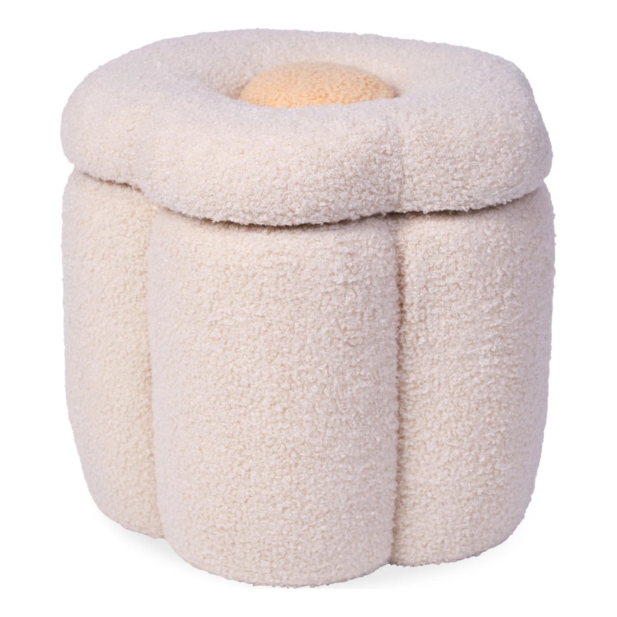 Childhome - Sgabello FIORE diametro 35 cm color crema