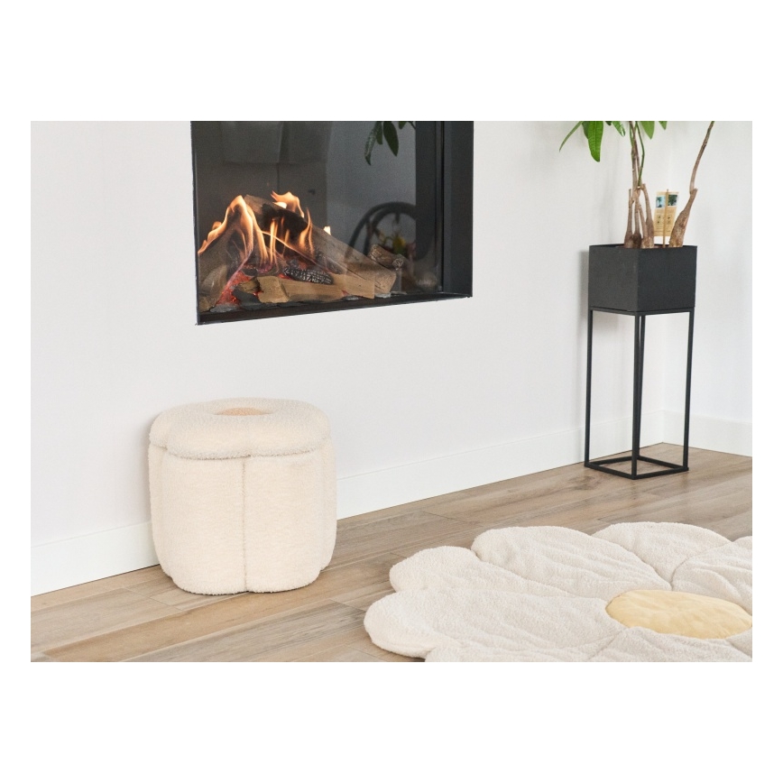 Childhome - Sgabello FIORE diametro 35 cm color crema