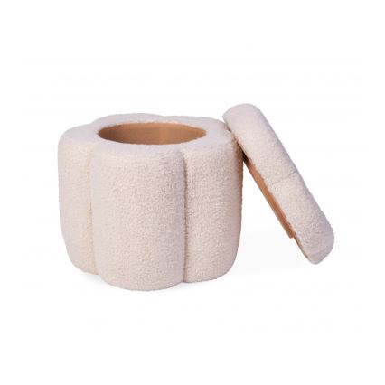 Childhome - Sgabello FIORE diametro 35 cm color crema