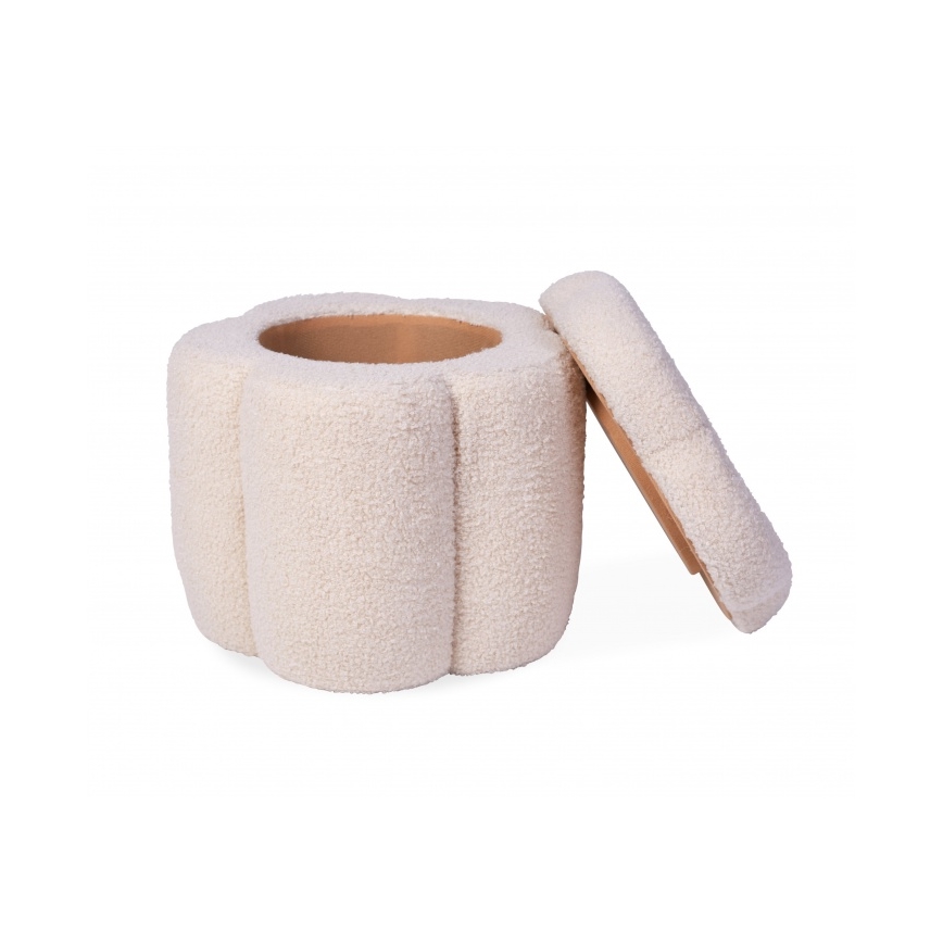 Childhome - Sgabello FIORE diametro 35 cm color crema