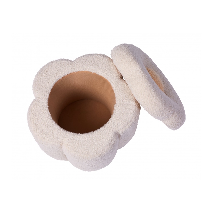 Childhome - Sgabello FIORE diametro 35 cm color crema