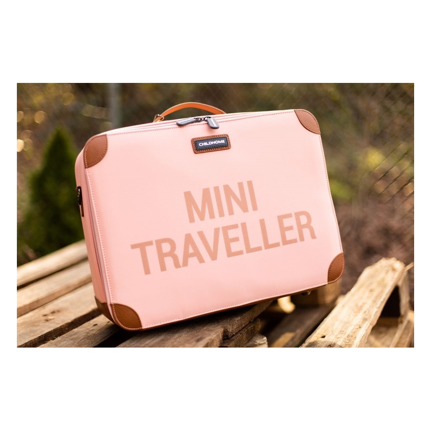 Childhome - Valigia da viaggio per bambini COPPER rosa