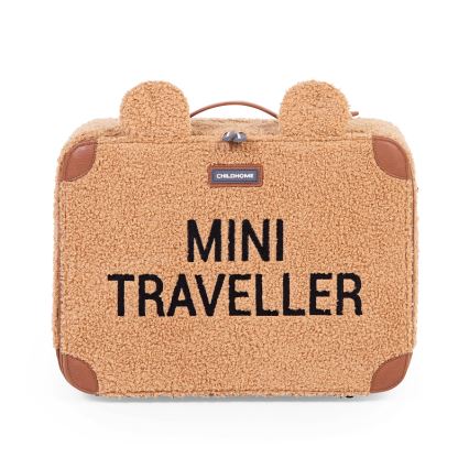 Childhome - Valigia da viaggio per bambini TEDDY marrone