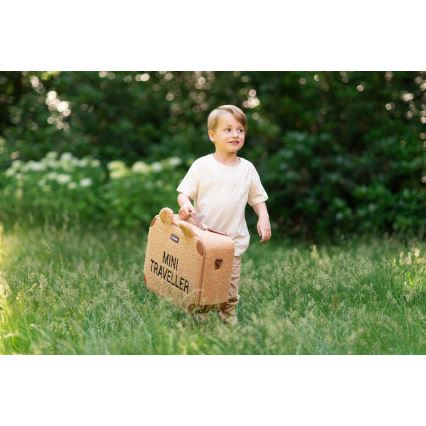 Childhome - Valise de voyage enfant TEDDY marron