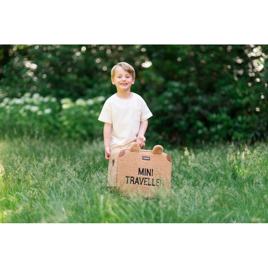 Childhome - Valise de voyage enfant TEDDY marron
