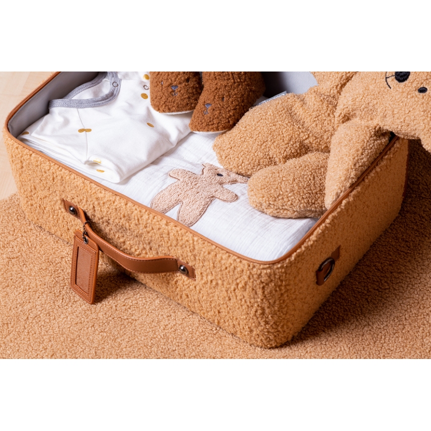 Childhome - Valise de voyage enfant TEDDY marron