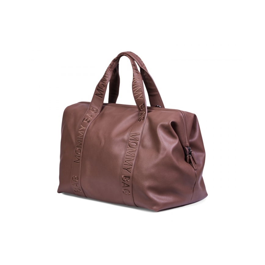 Childhome - Wickeltasche MOMMY BAG LEATHER braun