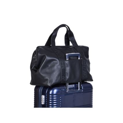 Childhome - Wickeltasche MOMMY BAG LEATHER schwarz