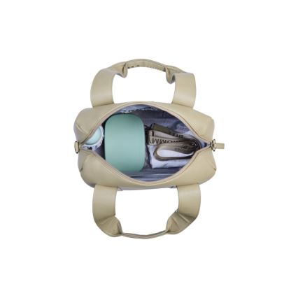 Childhome - Wickeltasche MOMMY CLUB LEATHER beige