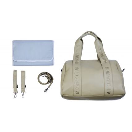 Childhome - Wickeltasche MOMMY CLUB LEATHER beige