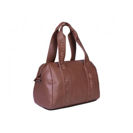 Childhome - Wickeltasche MOMMY CLUB LEATHER braun