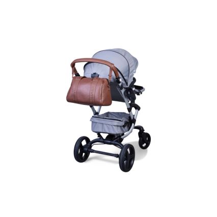 Childhome - Wickeltasche MOMMY CLUB LEATHER braun