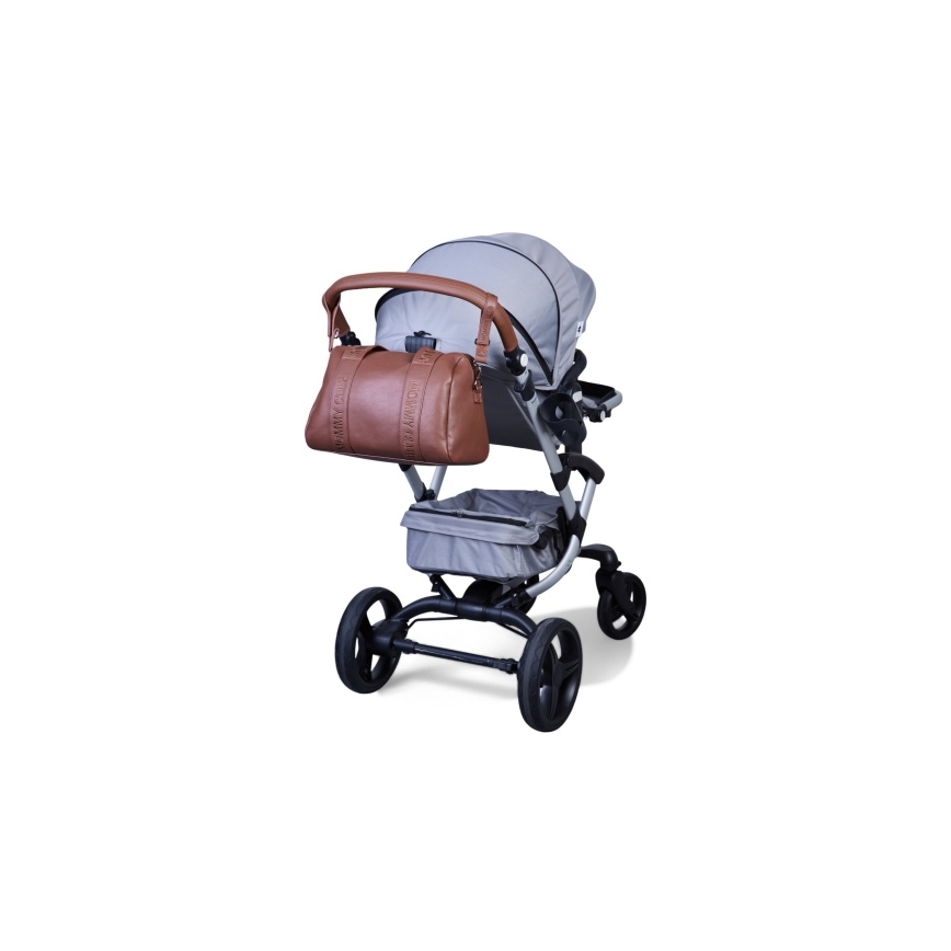 Childhome - Wickeltasche MOMMY CLUB LEATHER braun