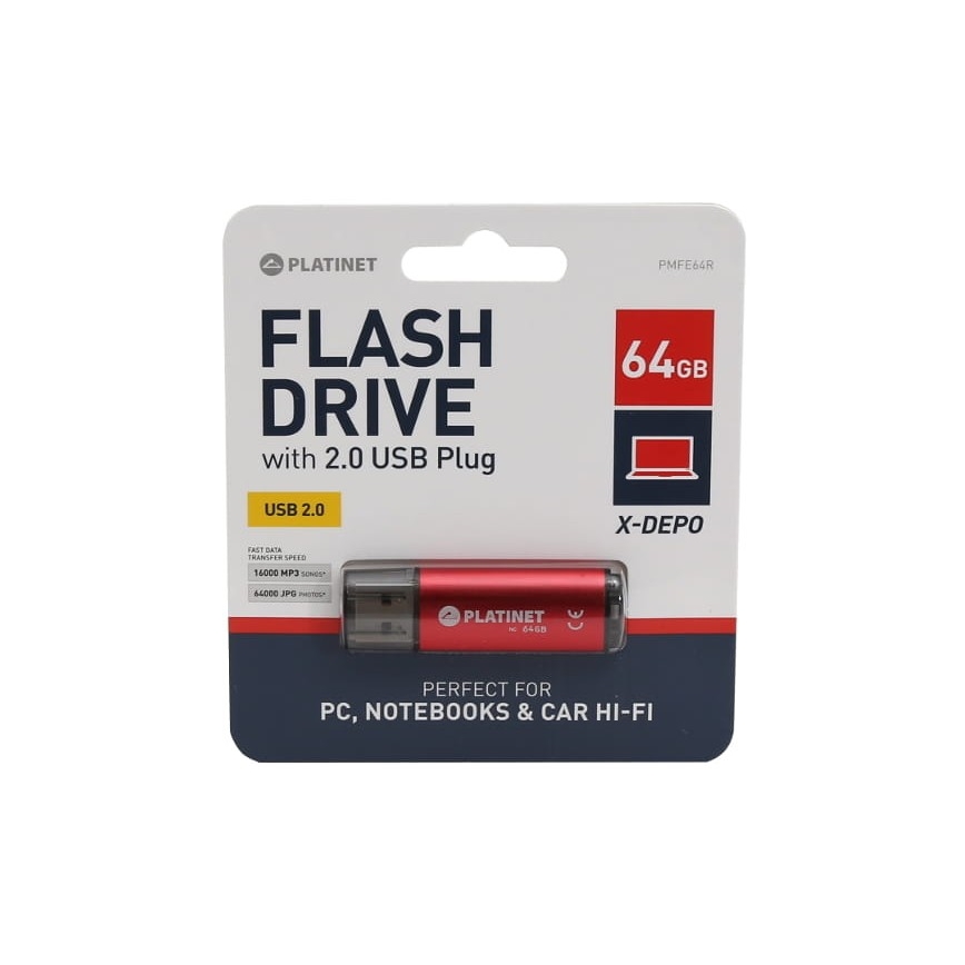 Clé USB 64GB rouge