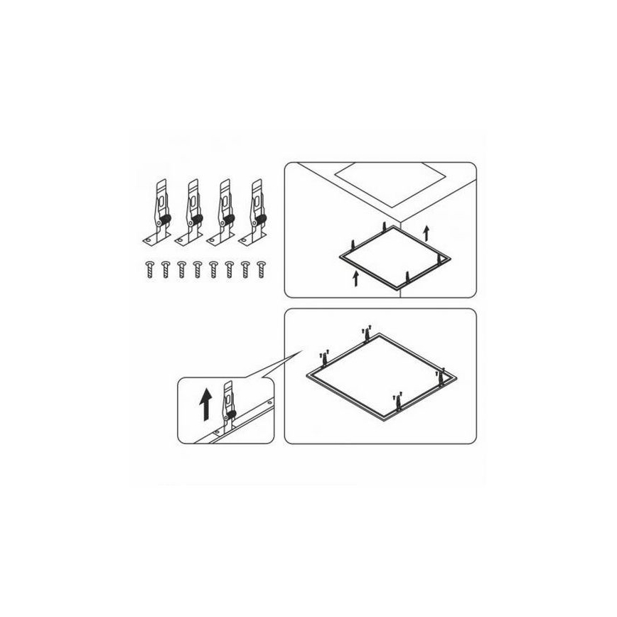 Clips pour panneaux LED