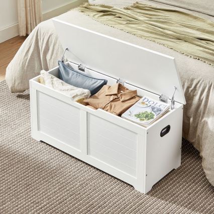 Coffre TOVIAN 100x46x40 cm blanc