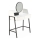 Coiffeuse AGNES 120x80 cm blanc/noir