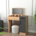 Coiffeuse INCI 108,8x77 cm pin atlantique/anthracite
