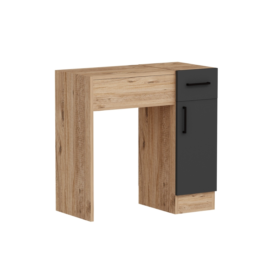 Coiffeuse INCI 108,8x77 cm pin atlantique/anthracite