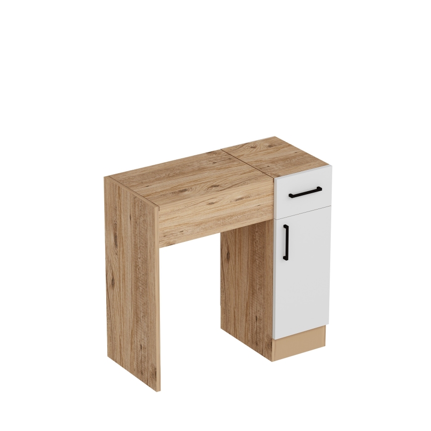 Coiffeuse INCI 108,8x77 cm pin atlantique/blanc