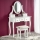 Coiffeuse SARA 80x130 cm + stool 45x37 cm blanc