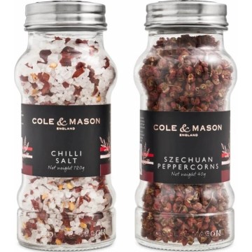 Cole&Mason - Geschenkset Aromatischer Chilisalz und Szechuanpfeffer