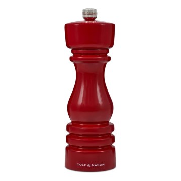 Cole&Mason - Macinapepe LONDON 18 cm faggio/rosso