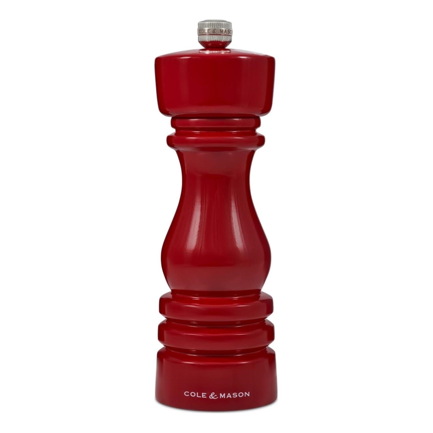 Cole&Mason - Macinapepe LONDON 18 cm faggio/rosso