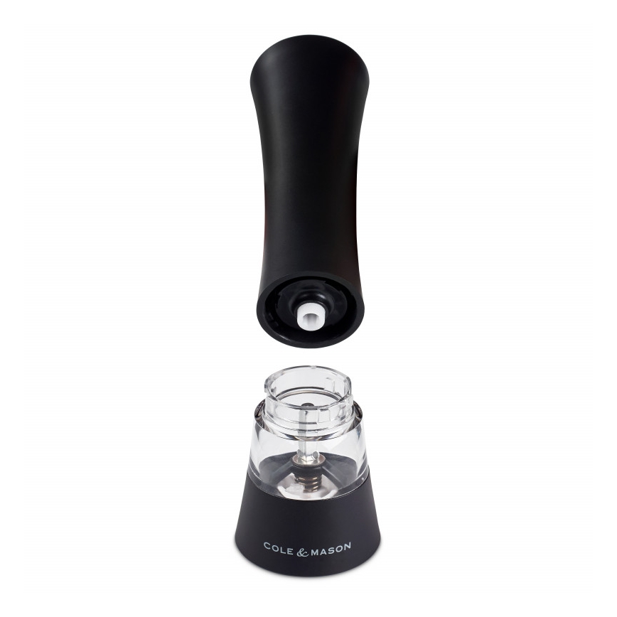 Cole&Mason - Moulin électrique à sel ou à poivre BURFORD 4xAAA 18 cm noir