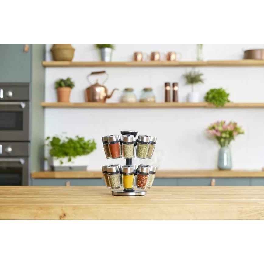 Cole&Mason - Portaspezie girevole MASTER con 17 contenitori