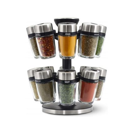 Cole&Mason - Portaspezie girevole MASTER con 17 contenitori