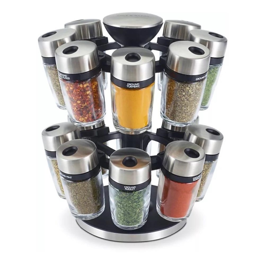 Cole&Mason - Portaspezie girevole MASTER con 17 contenitori