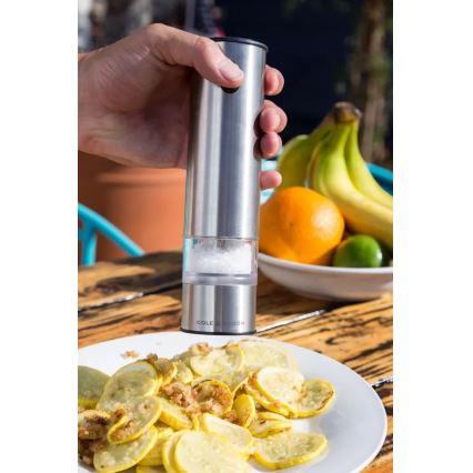 Cole&Mason - Set di macinini elettrici per spezie BATTERSEA 2 pezzi 6xAAA