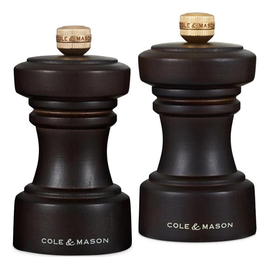 Cole&Mason - Set di macina sale e pepe HOXTON 2 pz 10,4 cm faggio/marrone