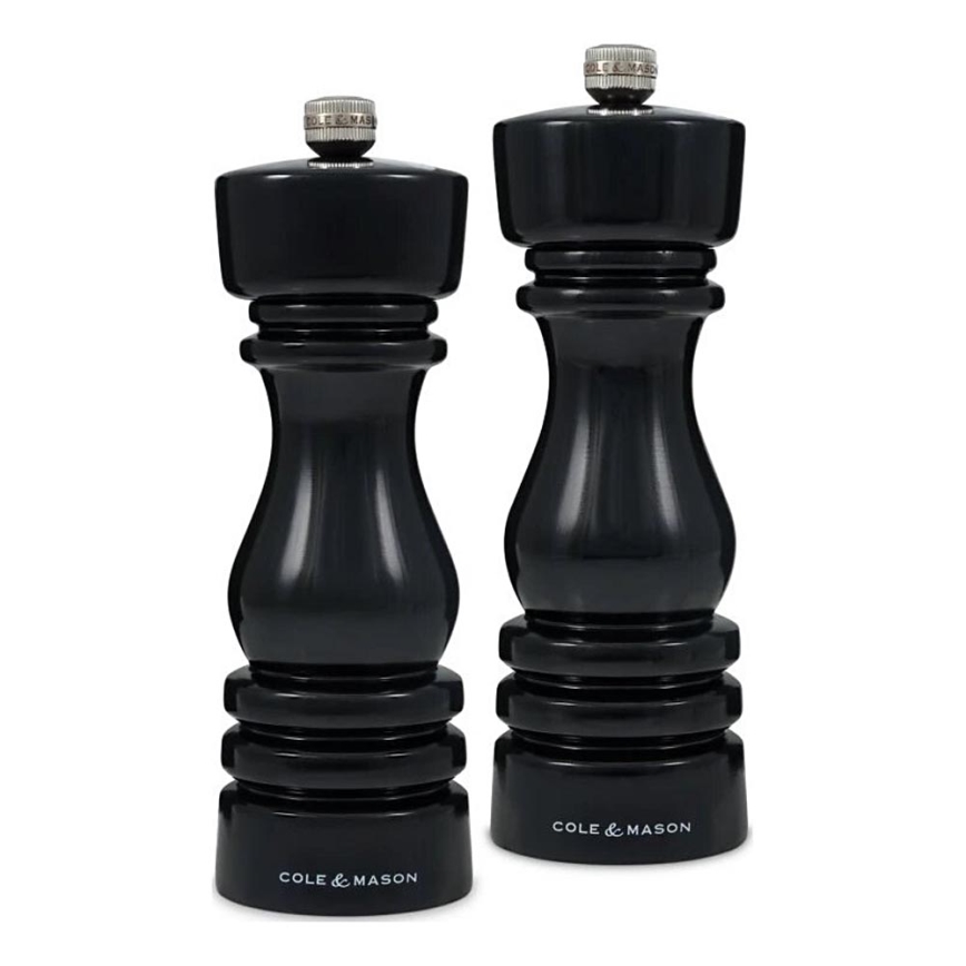 Cole&Mason - Set di macina sale e pepe LONDON 2 pz 18 cm faggio/nero