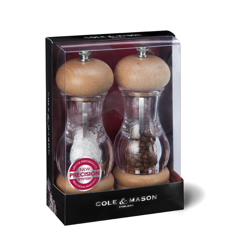 Cole&Mason - Set di macinini per sale e pepe BEECH 2 pezzi faggio 16,5 cm