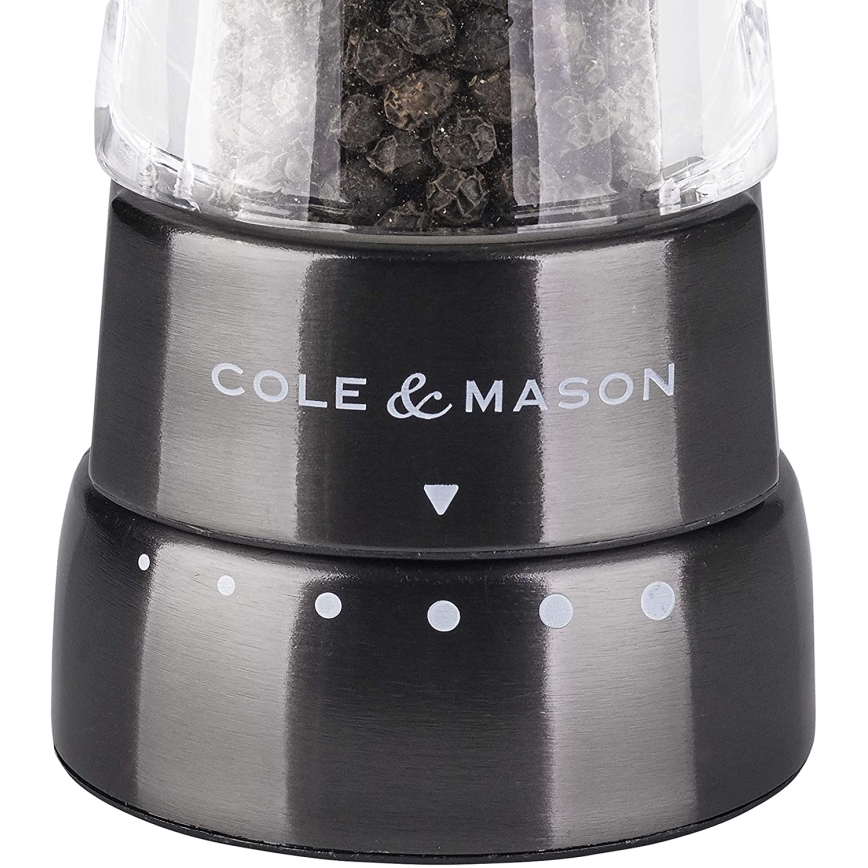 Cole&Mason - Set di macinini per sale e pepe DERWENT 2 pezzi 19 cm antracite