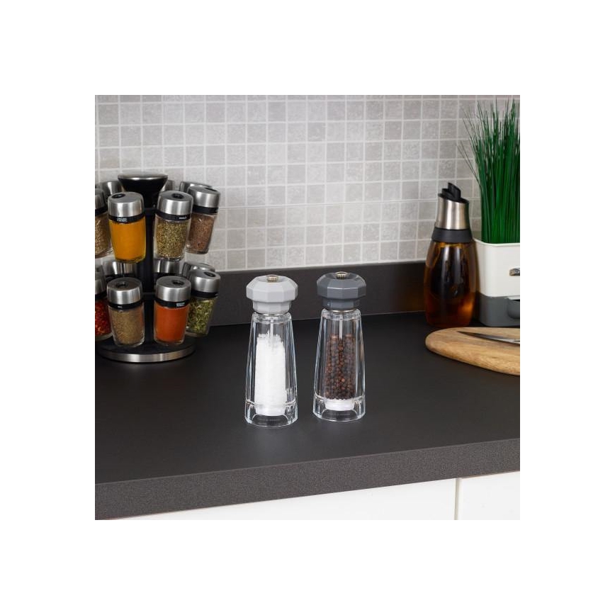 Cole&Mason - Set di macinini per sale e pepe LOWESTLOFT 2 pezzi 17 cm
