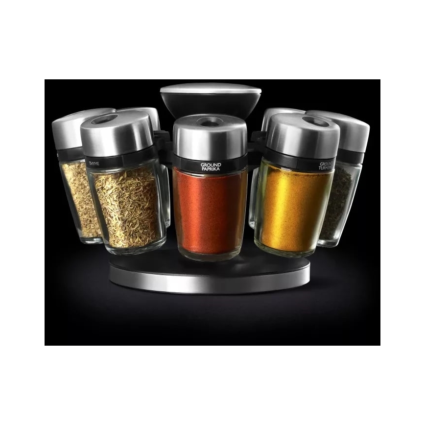 Cole&Mason - Support rotatif pour pots à épices MASTER 9 pcs