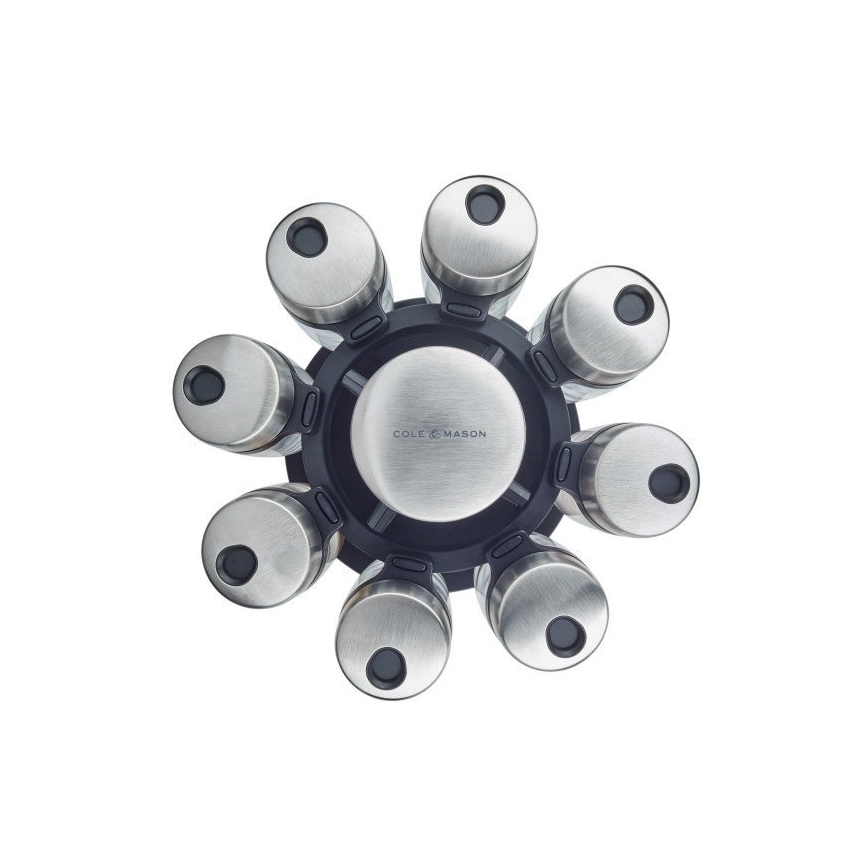 Cole&Mason - Support rotatif pour pots à épices MASTER 9 pcs