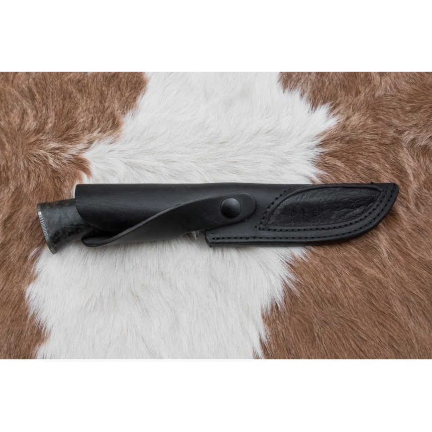 Coltello da caccia in damasco 13,8 cm Betulla/osso di cammello