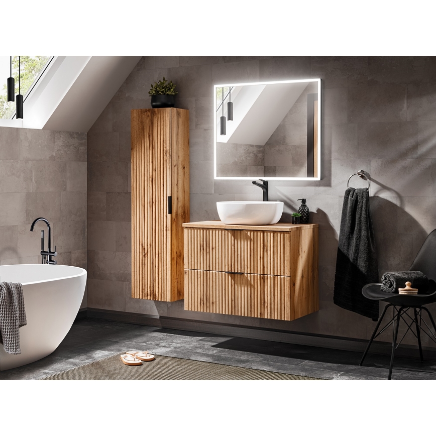 COMAD ADEL OAK 82-60-B-2S - Meuble sous-vasque ADEL 57 x 60,2 cm chêne